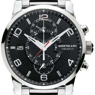 MontBlanc TimeWalker Chronograph Black Dial Men's Watch 104286