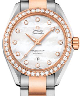 Omega Seamaster Aqua Terra Mother of Pearl Diamond Watch 231.25.34.20.55.005