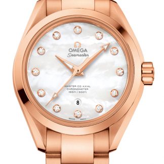 Omega Seamaster Aqua Terra Solid 18k Rose Gold Women's Watch 231.50.34.20.55.001
