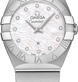 Omega Constellation 24mm Steel Women's Watch 123.10.24.60.55.004