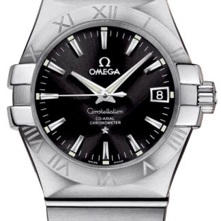 Omega Constellation Black Dial Steel Watch 123.10.35.20.01.001