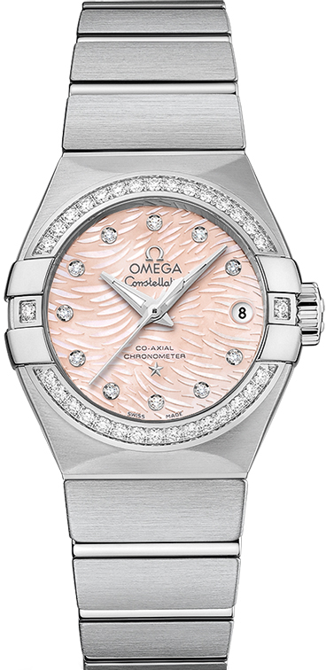 omega constellation diamond luxury damklocka 123.15.27.20.57.002