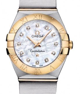 Omega Constellation Diamond Two-tone Women's Watch 123.20.24.60.55.002