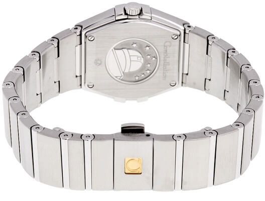 omega constellation kvarts 27mm kvinnor klocka 123.10.27.60.55.004 - Bild 3
