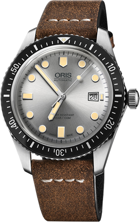 oris divers sextiofem silver urtavla män klocka 73377204051ls