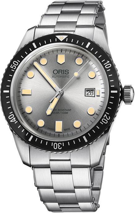 Oris Divers Sixty-Five Silver Dial Men's Watch 73377204051MB