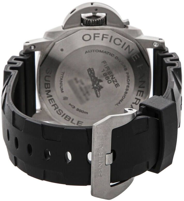 Panerai Luminor Black Dial Titanium Men's Watch PAM01305 - Image 2