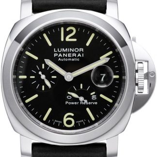 Panerai Luminor 44mm Black Luminous Dial Men's Watch PAM00090
