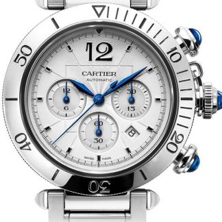 Cartier Pasha 41mm Steel Chronograph Men's Watch WSPA0018