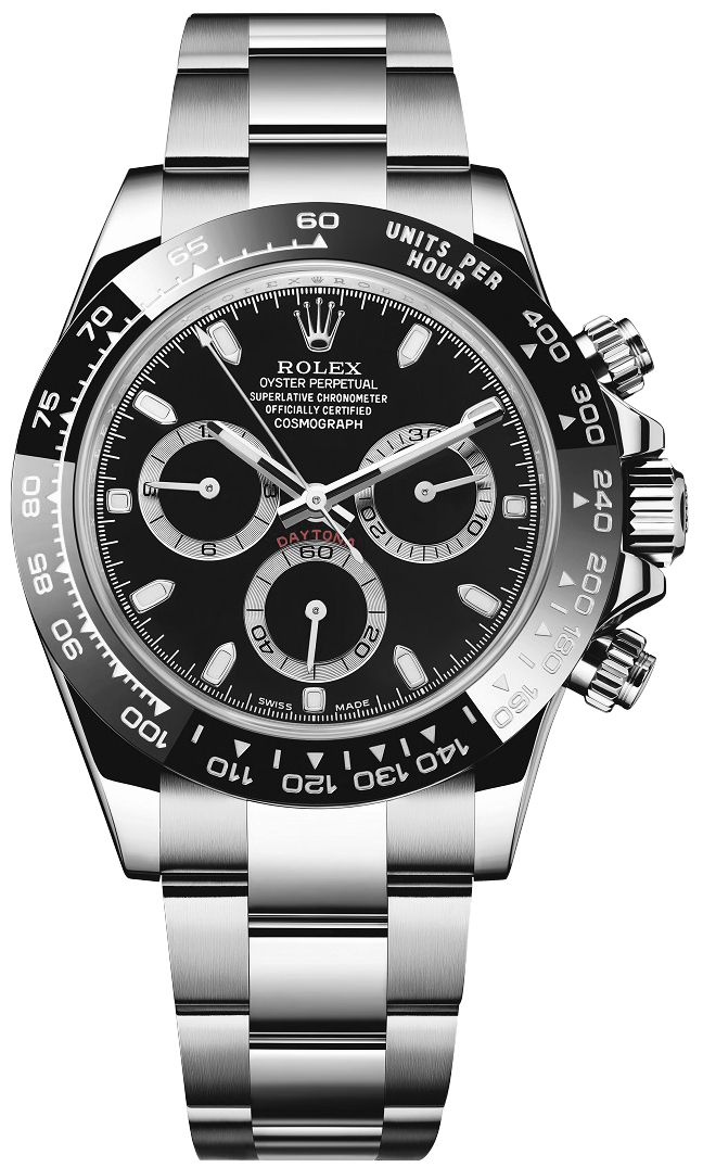 rolex cosmograph daytona orologio da uomo con quadrante nero 116500ln-0002