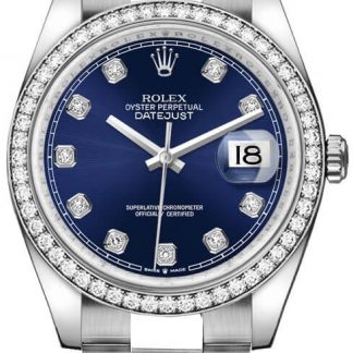 Rolex Datejust 36 Diamond Bezel Unisex Watch 126284RBR-0030