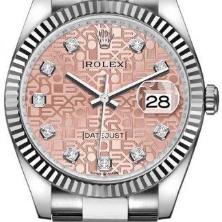 Rolex Datejust 36 Pink Jubilee Dial Women's Watch 126234-0024
