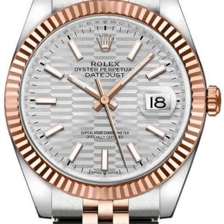 Rolex Datejust 36 Silver Fluted Motif Dial Luxury Watch 126231-0033