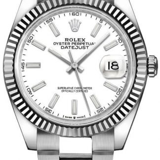 Rolex Datejust 41 White Dial Gold & Steel Men's Watch 126334-0009