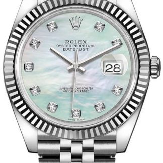 Rolex Datejust 41 Diamond Mother of Pearl Men's Watch 126334-0020