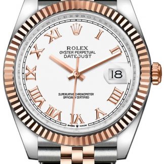 Rolex Datejust 36 18k Everose Gold & Oystersteel Watch 126231