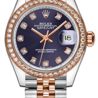 rolex dame-datejust 28 lilla diamant urskive ur 279381rbr-0015