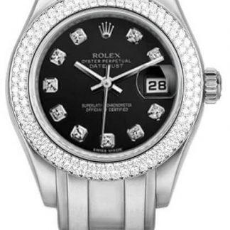 Rolex Masterpiece Pearlmaster Diamond Bezel Women's Watch 80339
