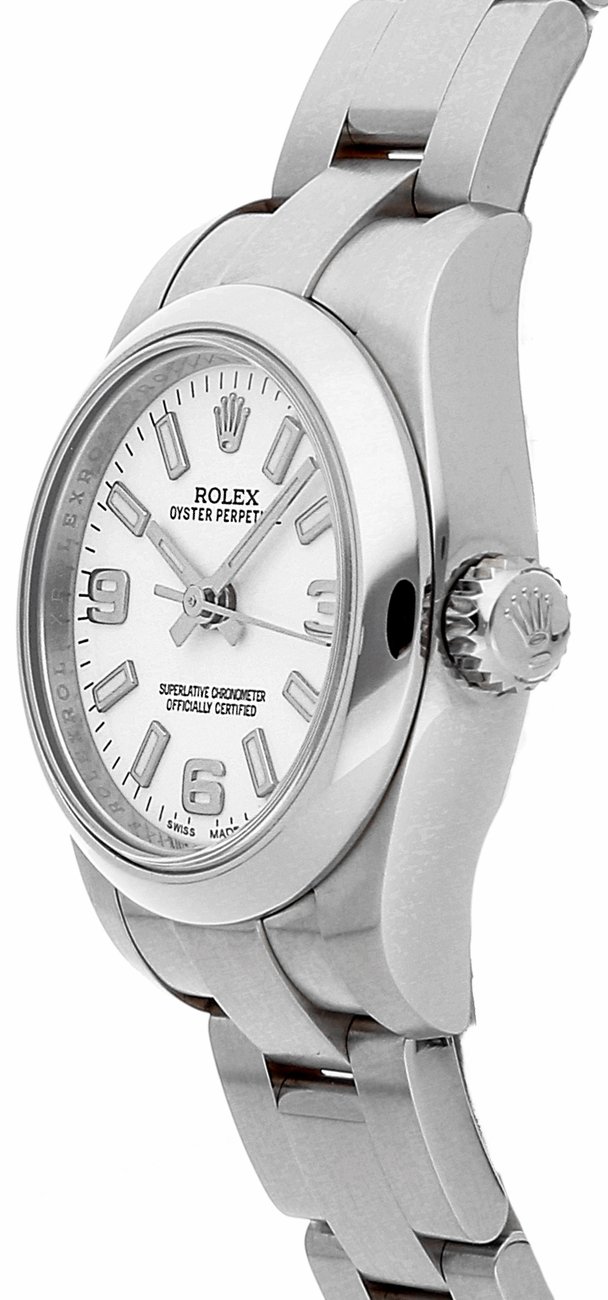 Rolex Oyster Perpetual 26 White Dial Women's Watch 176200-0011 - Image 2