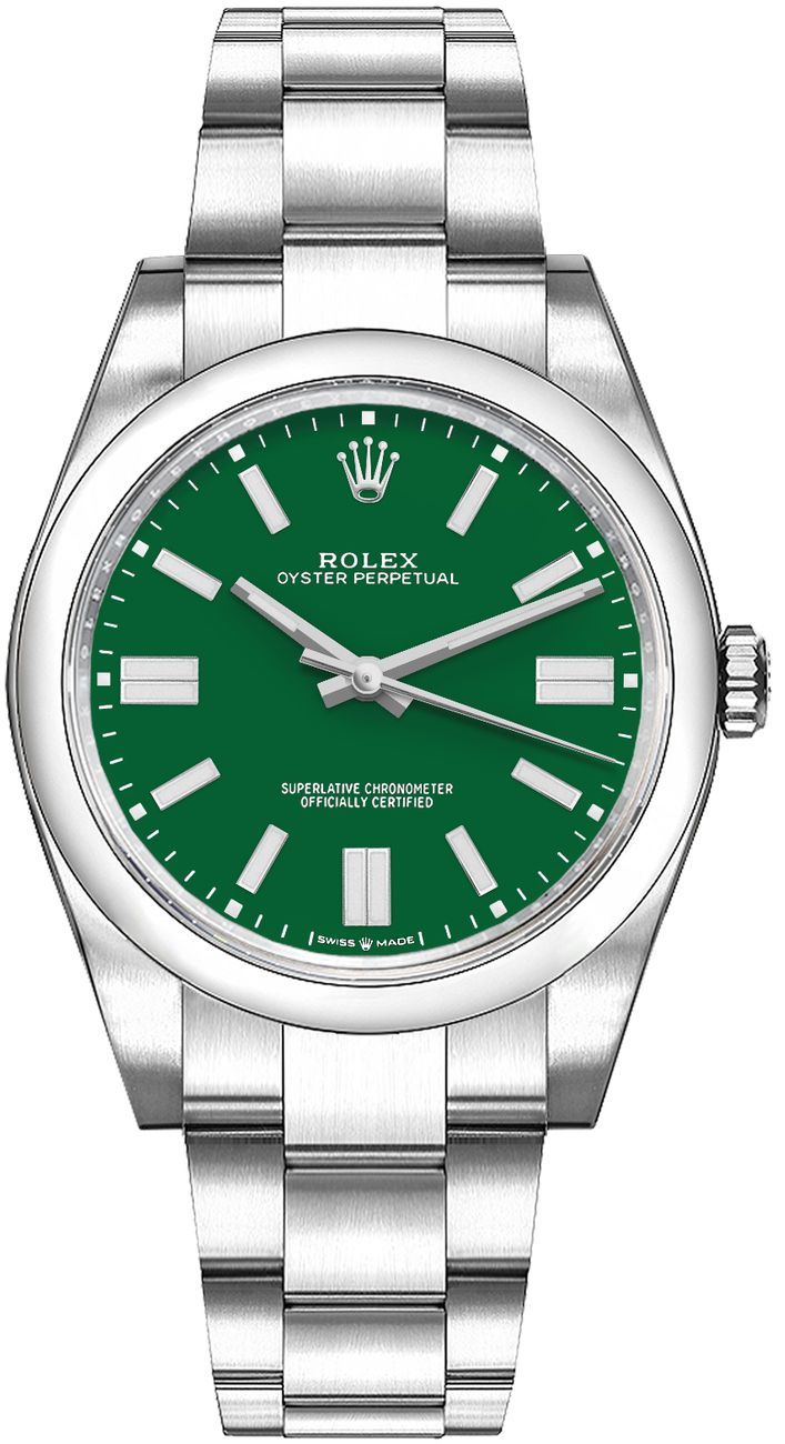 Rolex Oyster Perpetual 36 Green Dial Midsize Watch 126000-0005