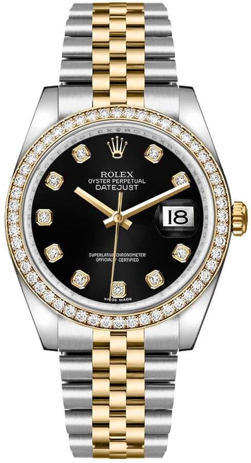 Rolex Datejust 36 Black Diamond Watch 116243