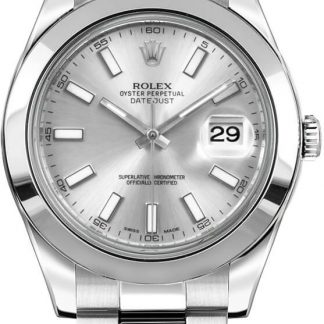 Rolex Datejust II 41 Silver Dial Men's Automatic Watch 116300-0007