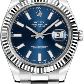 Rolex Datejust II 41 Blue Dial Men's Watch 116334