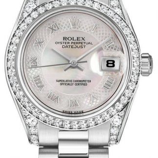 Rolex Lady-Datejust 26 Diamond Gold Watch 179159