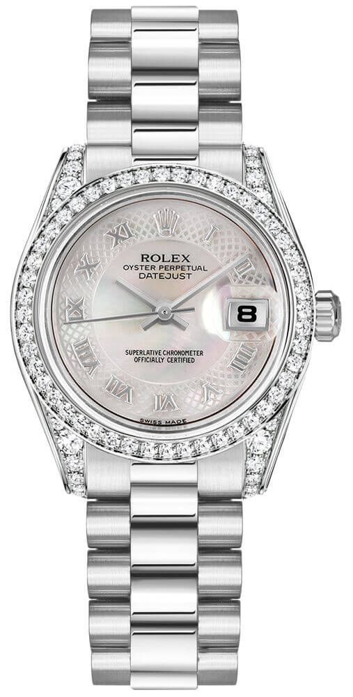 Rolex Lady-Datejust 26 Diamond Gold Watch 179159