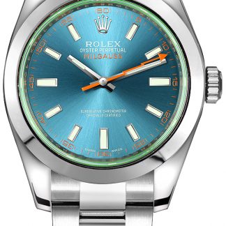 Rolex Milgauss Z-Blue Dial Luxury Men's Watch 116400GV-0002