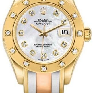 Rolex Pearlmaster Tri-tone Women's Watch 80318-7294