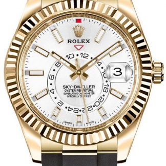 Rolex Sky-Dweller 42mm White Dial Men's Watch 326238-0006