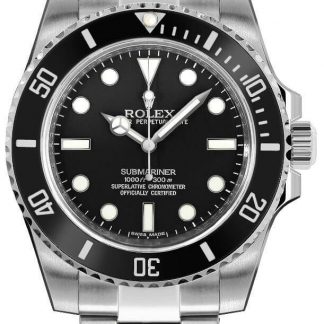 Rolex Submariner No Date Black Dial Men's Watch 114060-0002