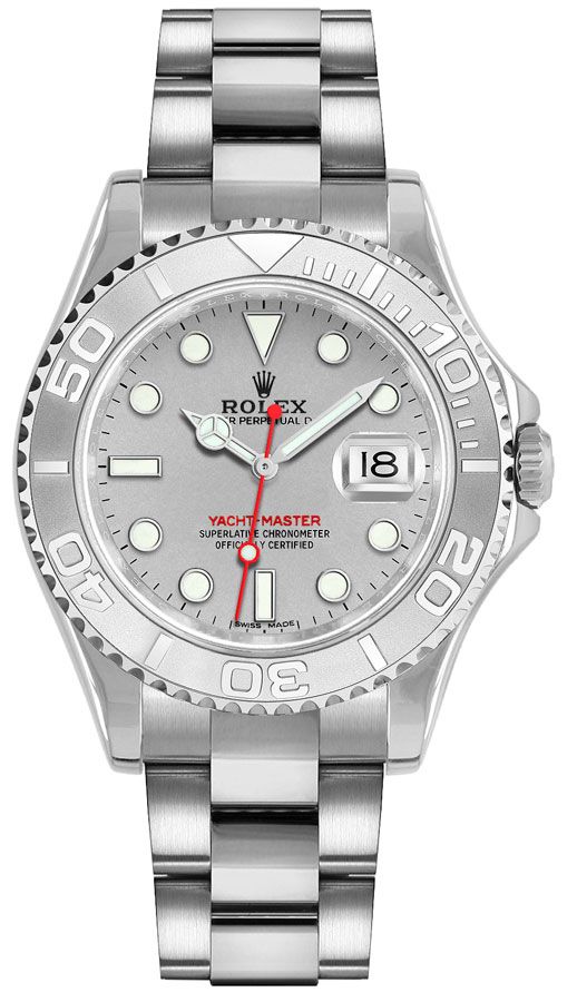 Rolex Yacht-Master 40 Rhodium Grey Dial Men's Watch 16622