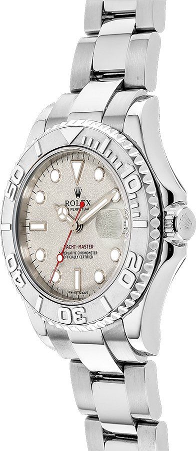 Rolex Yacht-Master 35 Platinum Bezel Women's Watch 168622 - Image 2