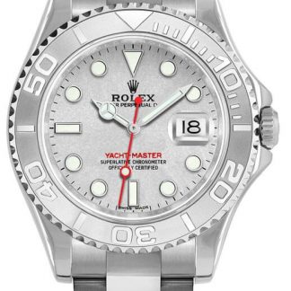 Rolex Yacht-Master 35 Platinum Bezel Women's Watch 168622