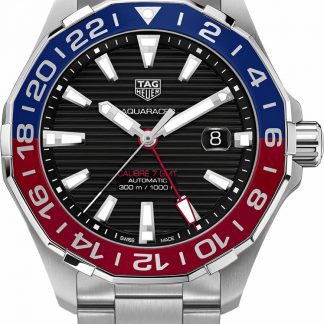 Tag Heuer Aquaracer Calibre 7 GMT New Men's Pepsi Watch WAY201F.BA0927
