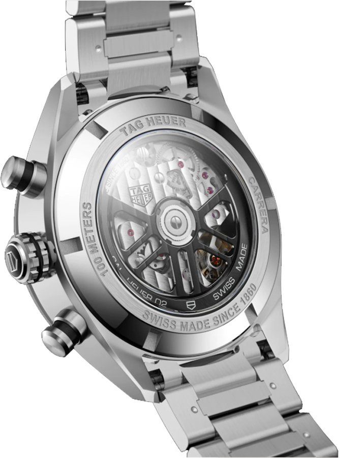 tag heuer carrera automatisk kronograf herre ur cbn2a10.ba0643 - Billede 4