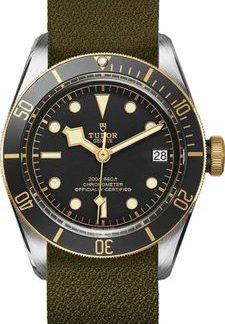 Tudor Heritage Black Bay S&G Khaki Fabric Strap Men's Watch M79733N-4347049